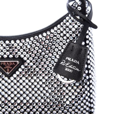 prada mini crystal bag|prada crystal re edition.